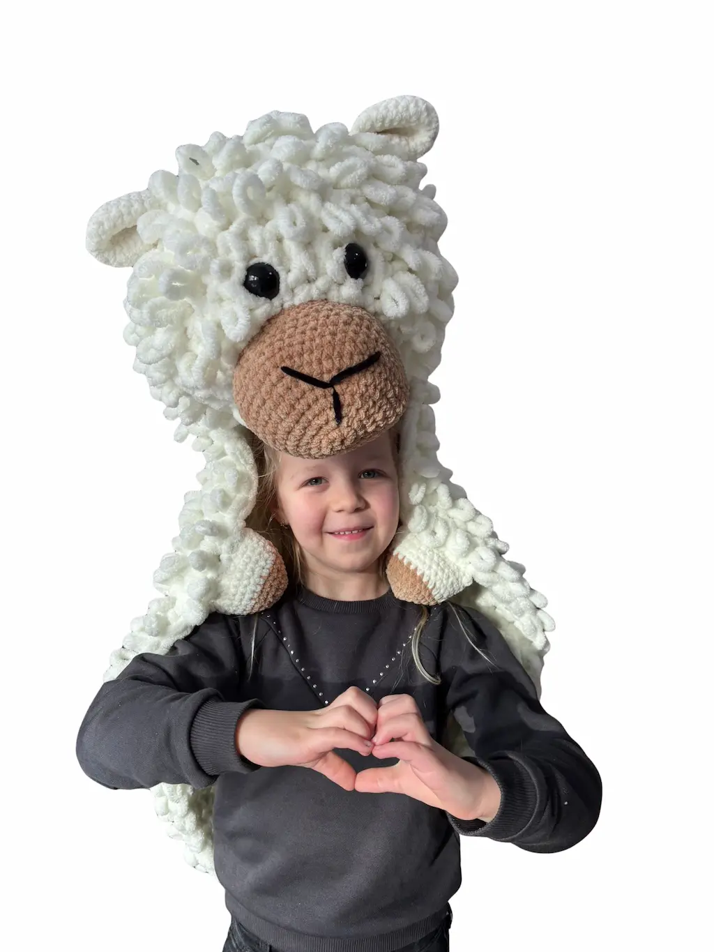 Schapenkleed schapenhoofd detail