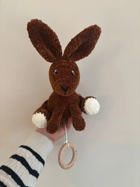 Muziekdoosje Konijn creatie van Lies